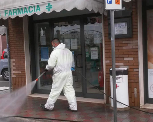sanificazione marciapiedi